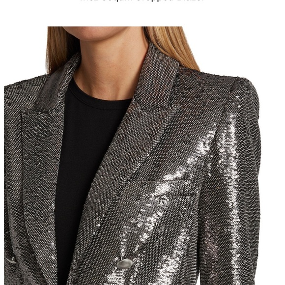 L’Agence Inez Sequin Cropped Blazer - Size 4. Never Worn! - Picture 6 of 7